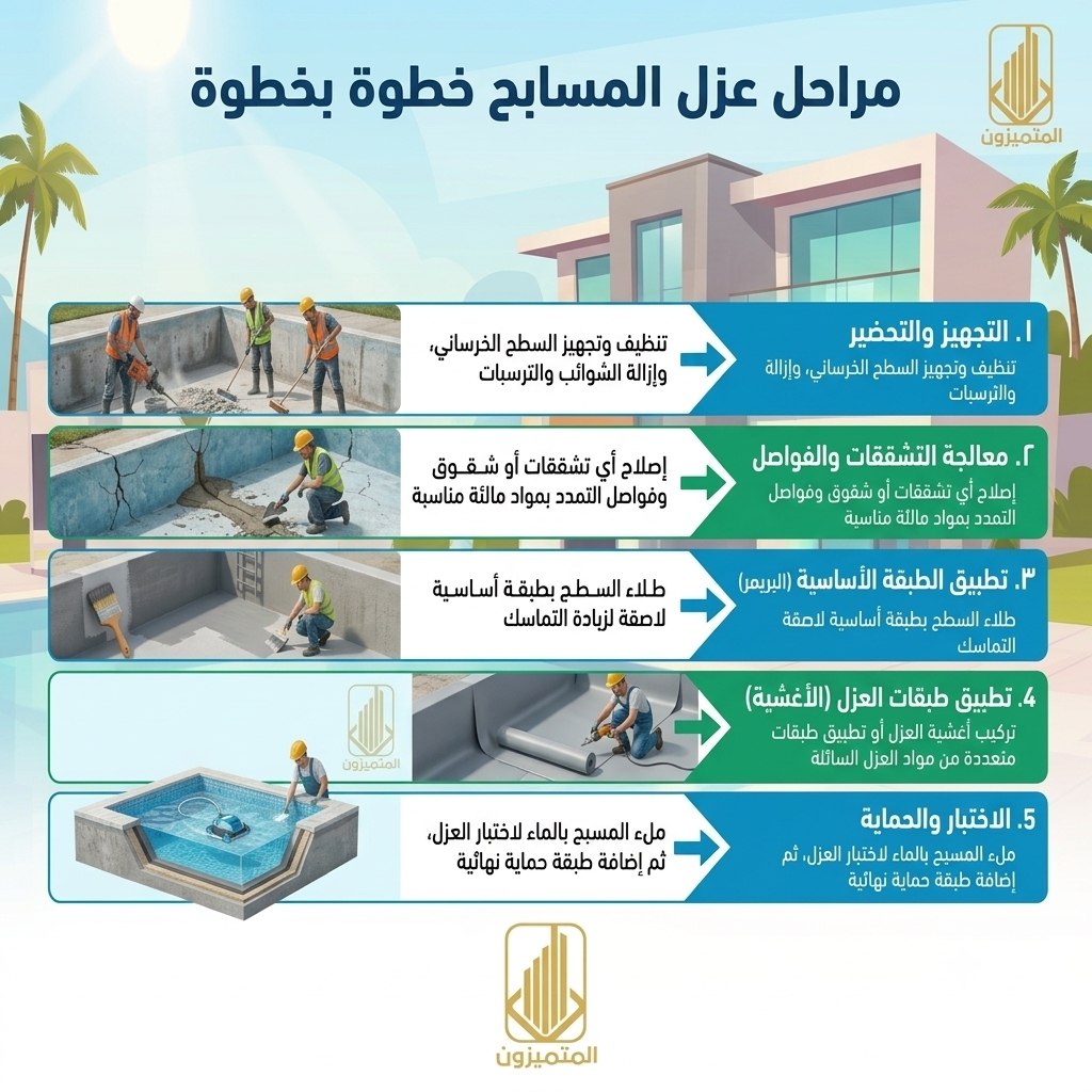 عزل المسابح بجدة