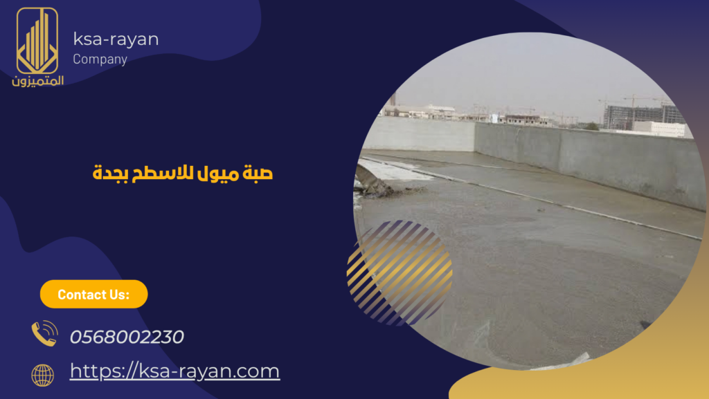 صبة ميول للسطح