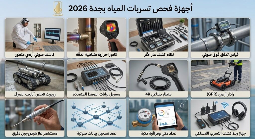 أجهزة فحص تسربات المياه بجدة 2026