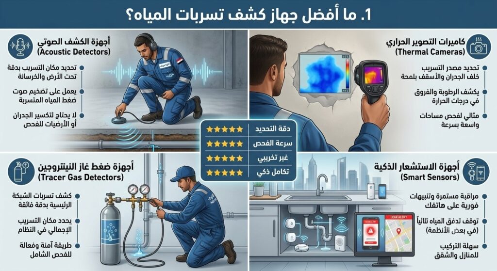 جهاز كشف تسربات المياه