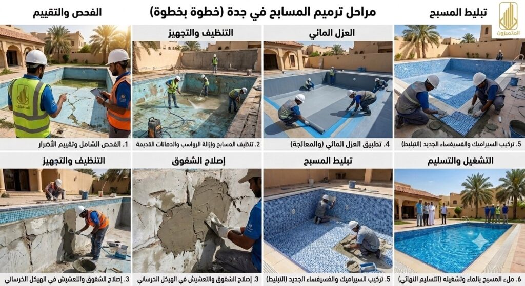 ترميم مسابح بجدة